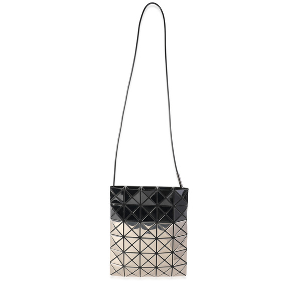 Bao Bao Issey Miyake Gray & Silver Vinyl Prism Mini Pochette Matte - Picture 3 of 7